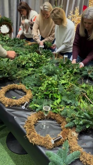 Another year and another fabulous Wreath Making workshop by @creations.christmas Thank you Hannah and Sally 🥰