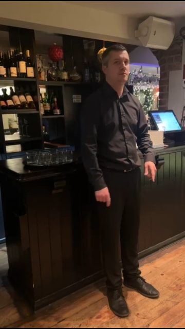 Hospitality staff in December, Week 3: Still smiling. Barely standing. One week to go. 🥳🥳